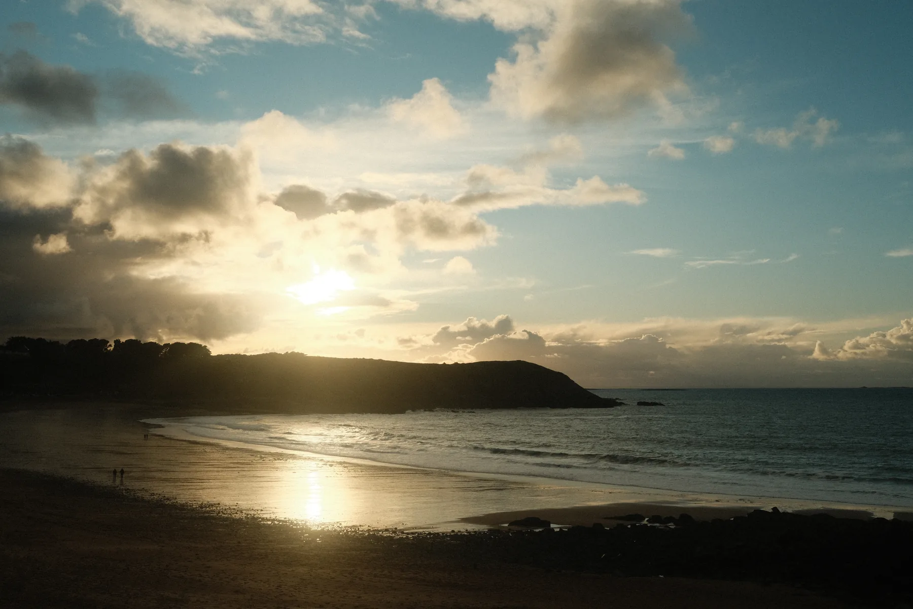 Coucher de soleil sur la baie, près du cap Fréhel