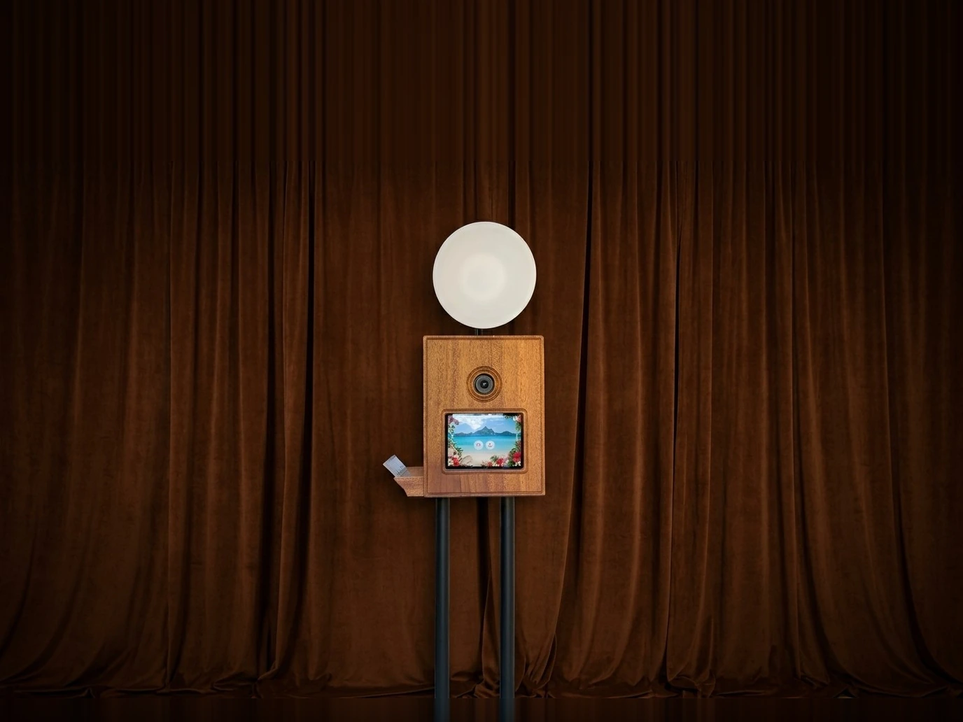 Koadbooth Original, photobooth en bois massif sur pied